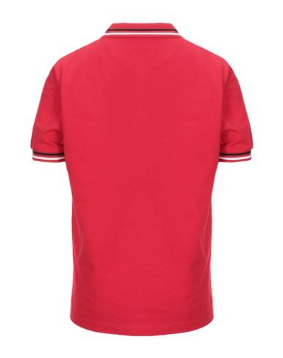 Shop Love Moschino Polo Shirt In Red