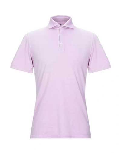 Shop Fedeli Polo Shirt In Light Purple