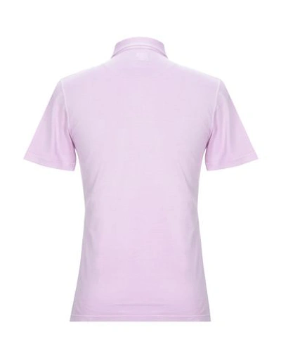 Shop Fedeli Polo Shirt In Light Purple