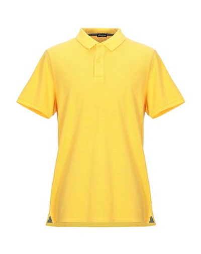 Shop Blauer Man Polo Shirt Yellow Size L Cotton