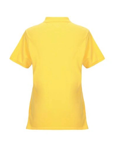 Shop Blauer Man Polo Shirt Yellow Size L Cotton