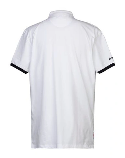 Shop Invicta Man Polo Shirt White Size S Cotton, Elastane
