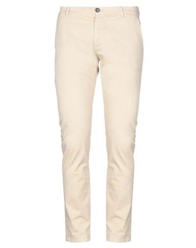 Shop Brian Dales Man Pants Beige Size 38 Cotton, Elastane