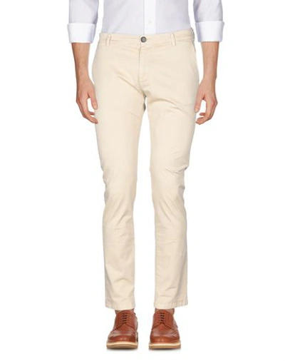 Shop Brian Dales Man Pants Beige Size 38 Cotton, Elastane