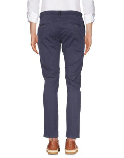 Shop Brian Dales Man Pants Midnight Blue Size 33 Cotton, Elastane