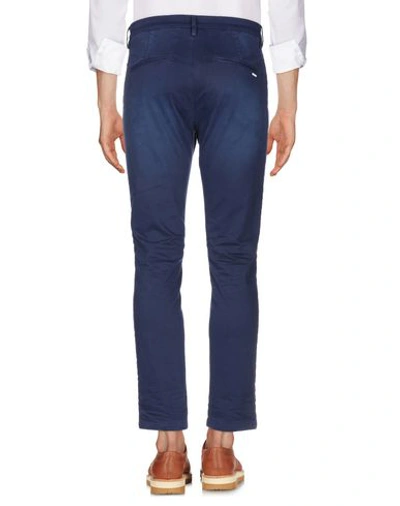 Shop Aglini Man Pants Blue Size 34 Cotton, Elastane