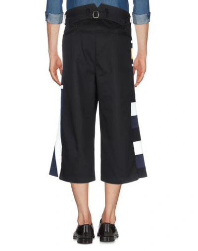 Shop Facetasm 3/4-length Shorts In Black