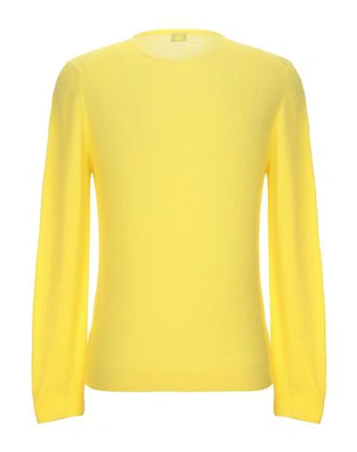 Shop Fedeli Man Sweater Yellow Size 44 Cashmere, Polyamide