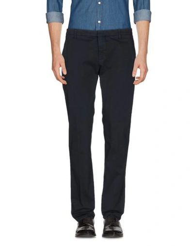 Shop Dondup Man Pants Steel Grey Size 29 Cotton, Elastane