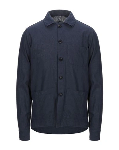 Shop Grey Daniele Alessandrini Man Shirt Midnight Blue Size 15 ¾ Flax, Cotton