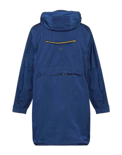 Shop Ahirain Overcoats In Blue