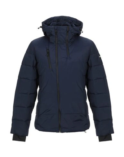 Shop Alessandro Dell'acqua Full-length Jacket In Dark Blue