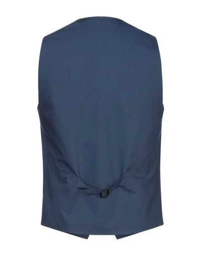 Grey Daniele Alessandrini Suit Vest In Dark Blue