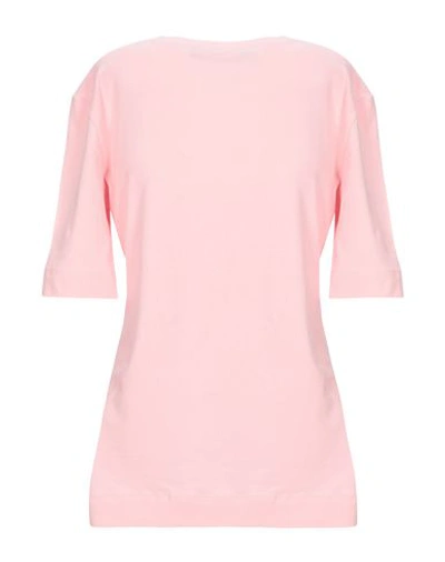 Shop Love Moschino Woman T-shirt Pink Size 4 Cotton, Elastane