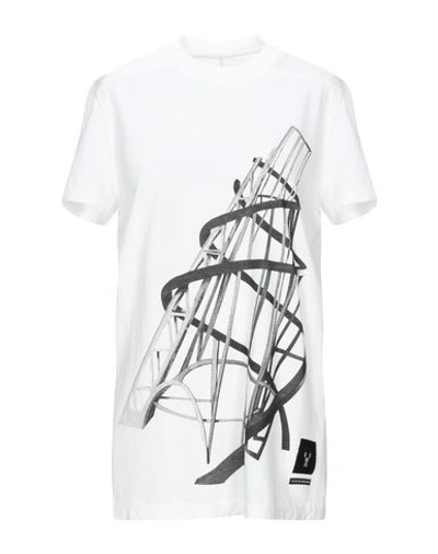 Shop Rick Owens Drkshdw T-shirt In White