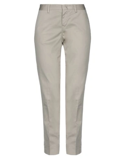 Shop Pt0w Pt Torino Woman Pants Grey Size 4 Cotton, Elastane