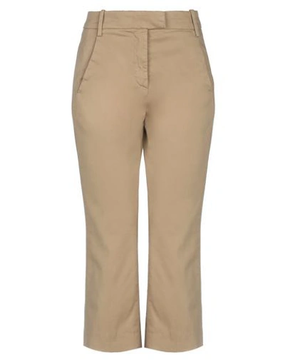 Shop Dondup Woman Pants Sand Size 2 Cotton, Elastane In Beige