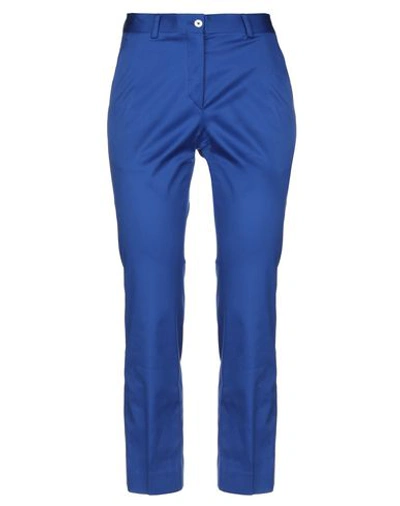 Shop Bottega Martinese Pants In Bright Blue