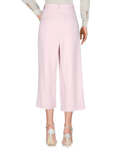 Shop Tibi Cropped Pants In Pink