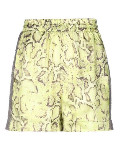 Shop Pinko Woman Shorts & Bermuda Shorts Acid Green Size 4 Viscose