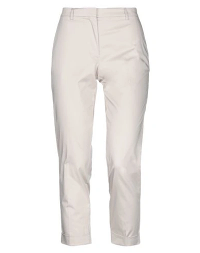 Shop Mauro Grifoni Grifoni Woman Pants Light Grey Size 10 Cotton, Elastane
