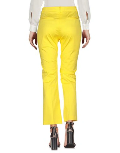 Shop Pt01 Pt Torino Woman Pants Yellow Size 10 Cotton, Elastane