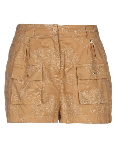 Shop Patrizia Pepe Shorts & Bermuda Shorts In Camel