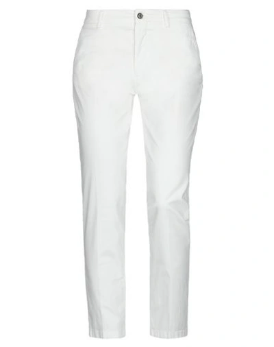Shop Berwich Woman Pants White Size 6 Cotton, Elastane