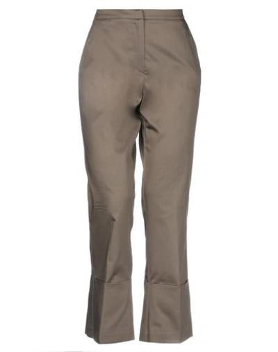 Shop Beatrice B Beatrice.b Casual Pants In Military Green