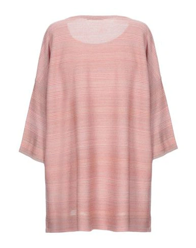 Shop Kangra Cashmere Kangra Woman Sweater Pastel Pink Size 10 Viscose, Cotton, Metallic Polyester