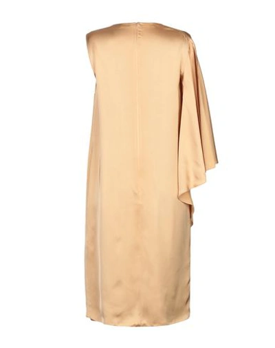 Shop Ralph Lauren Knee-length Dresses In Camel