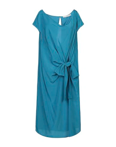 Shop Tela Knee-length Dress In Pastel Blue