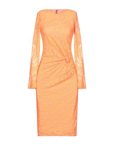 Shop Alcoolique Midi Dresses In Orange