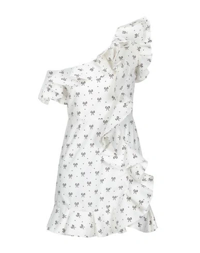 Shop Vivetta Woman Mini Dress White Size 6 Cotton