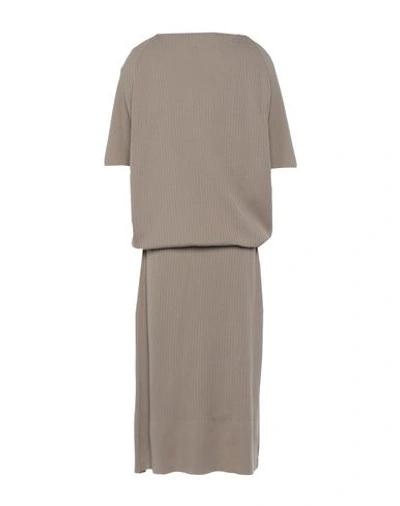 Shop Agnona Long Dress In Light Brown