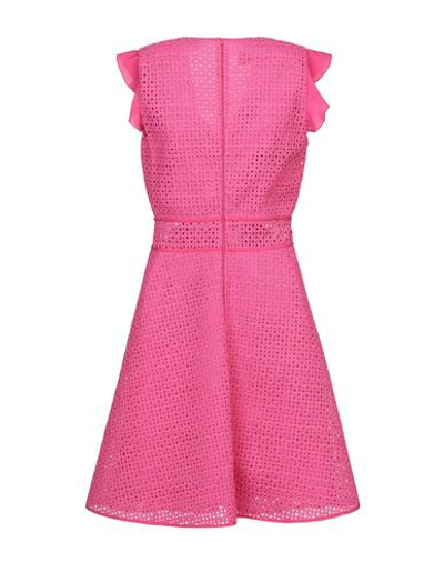 Pinko Short Dresses In Fuchsia