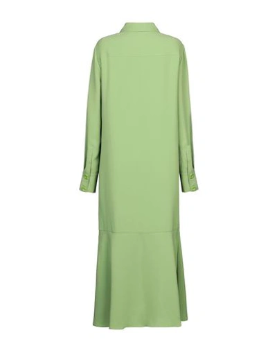 Shop Tibi 3/4 Length Dresses In Green