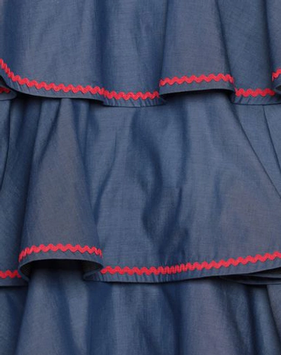 Shop Sara Roka Midi Skirts In Blue