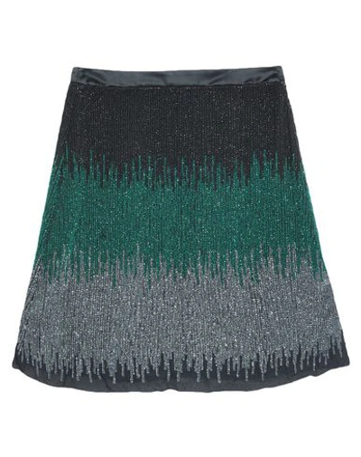 Shop Emporio Armani Woman Midi Skirt Green Size 8 Silk, Polyester