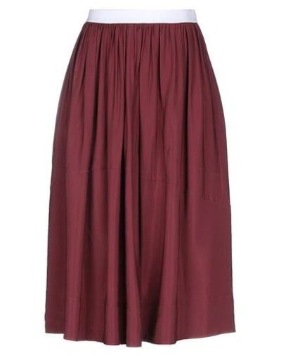 Shop Golden Goose Woman Midi Skirt Deep Purple Size S Viscose