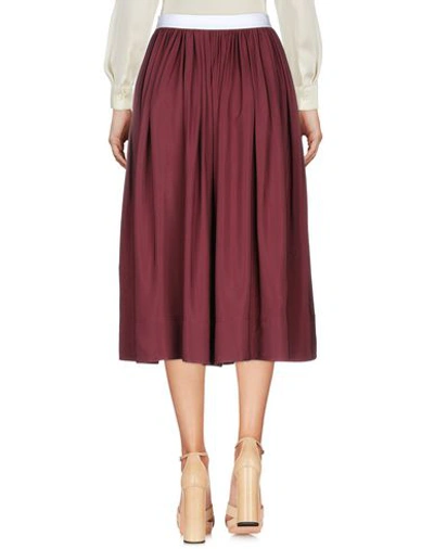 Shop Golden Goose Woman Midi Skirt Deep Purple Size S Viscose