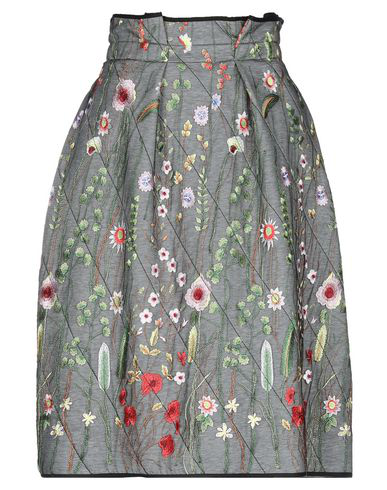 Odeeh Knee Length Skirt In Lead | ModeSens