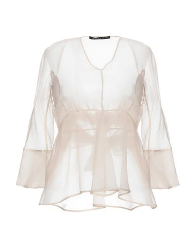 Shop Malloni Blouses In Light Pink