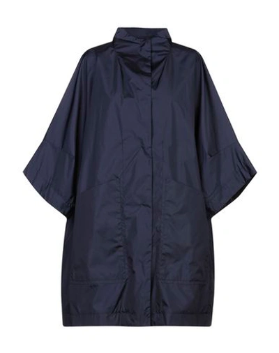 Shop Ahirain Full-length Jacket In Dark Blue