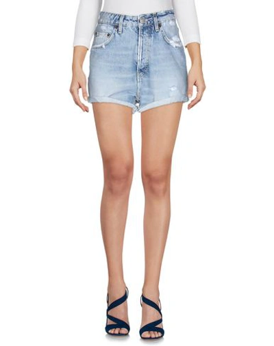 Haikure Nevada Shorts In Cyan Denim In Blue