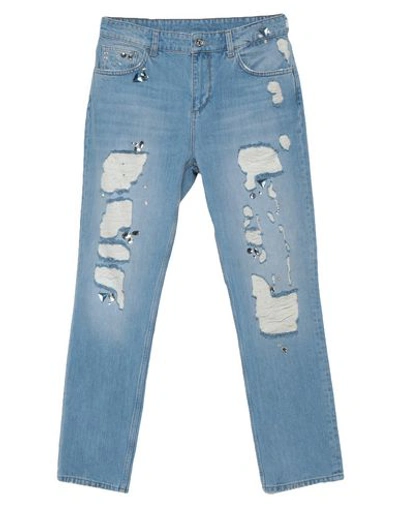 Shop Liu •jo Woman Jeans Blue Size 28 Cotton