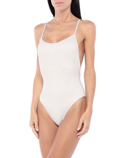 Shop Mimì À La Mer One-piece Swimsuits In White