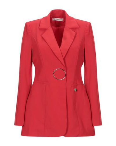 Shop Mangano Sartorial Jacket In Red