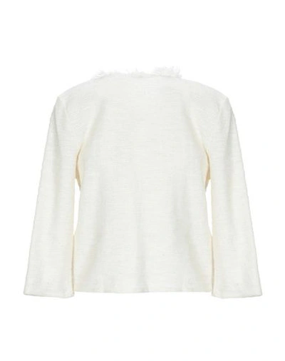 Shop Mangano #a.  Woman Suit Jacket White Size M Cotton, Polyester