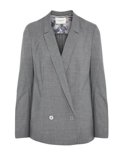 Shop Halston Heritage Sartorial Jacket In Grey